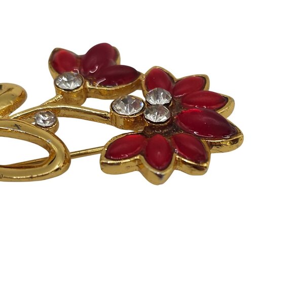 Retro Statement Jewelry Brooch Floral Bugs Whimsical Nature Cottage Core Pins - Picture 13 of 14